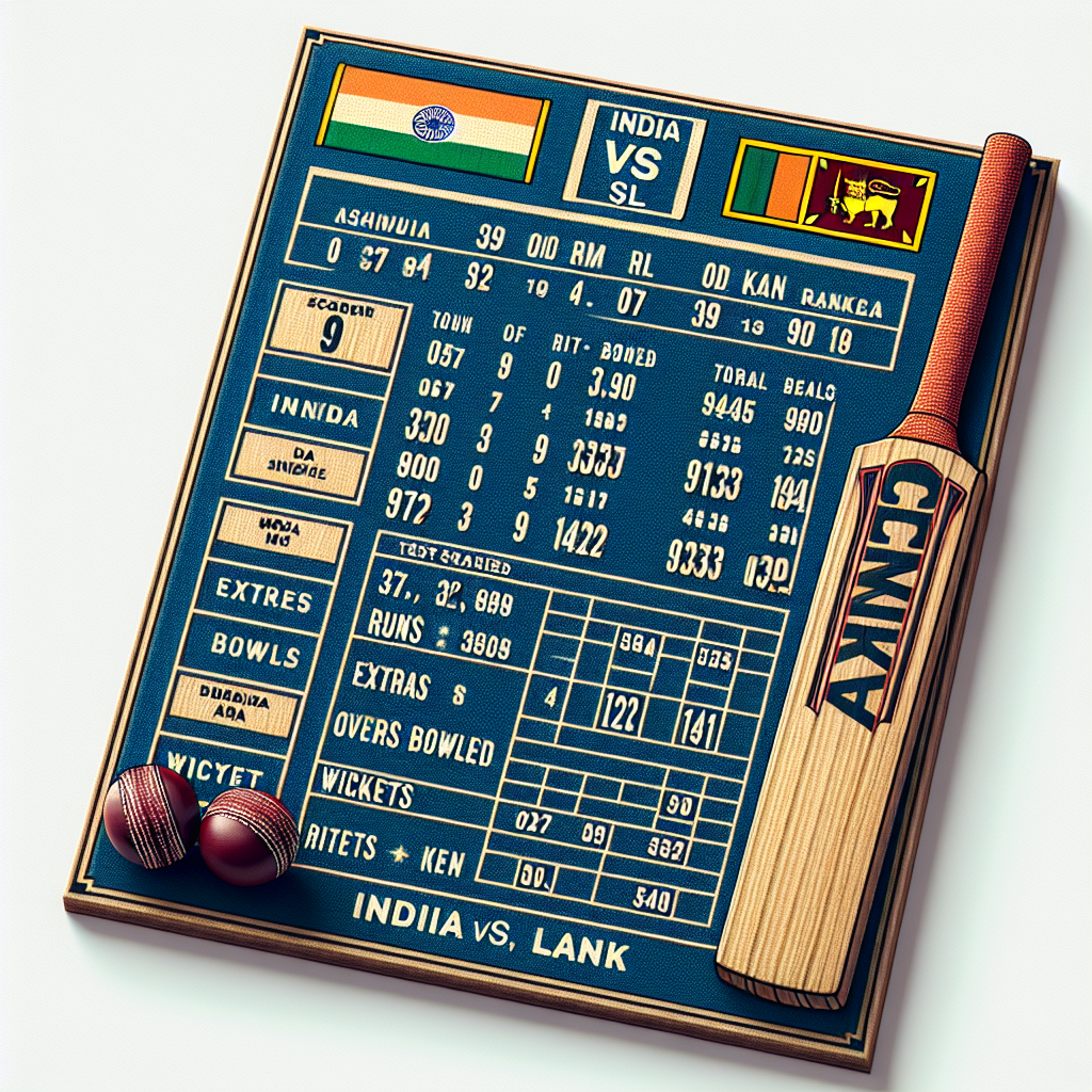 india vs sl scorecard