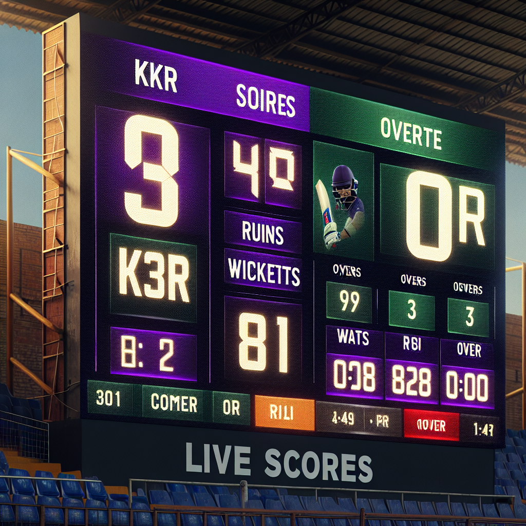 kkr rr live score