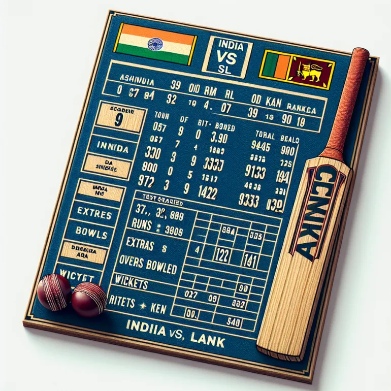 India vs sl scorecard