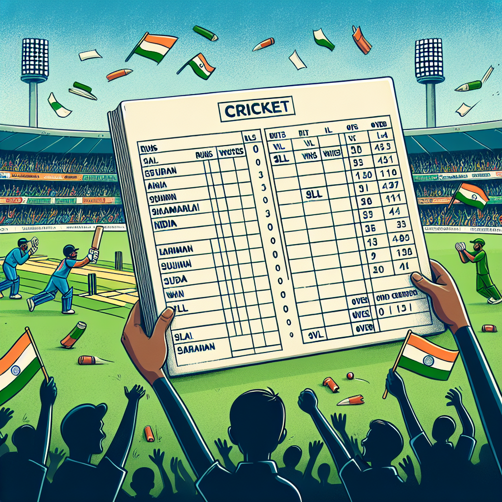 india vs sl scorecard