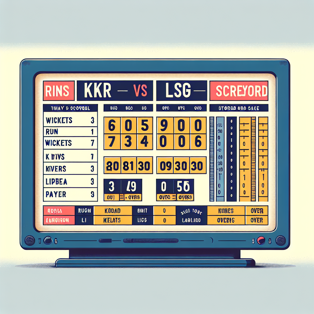 kkr vs lsg last match scorecard